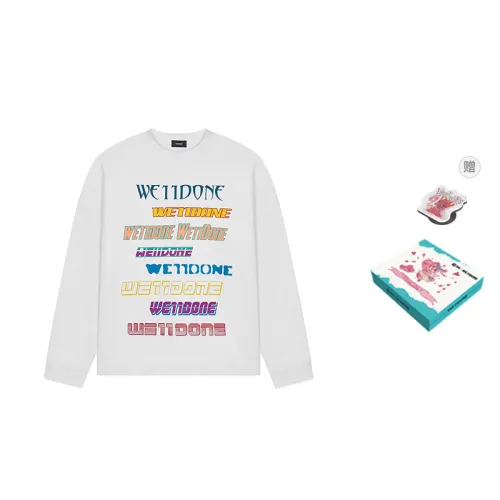 WE11DONE Logo-print Crew-neck Sweatshirt