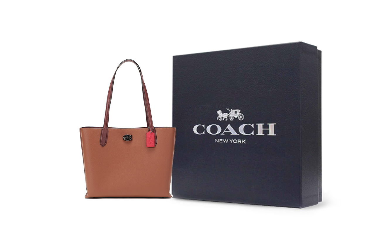 Женская сумка COACH Willow 35 Tote (коричневый) — фото 8
