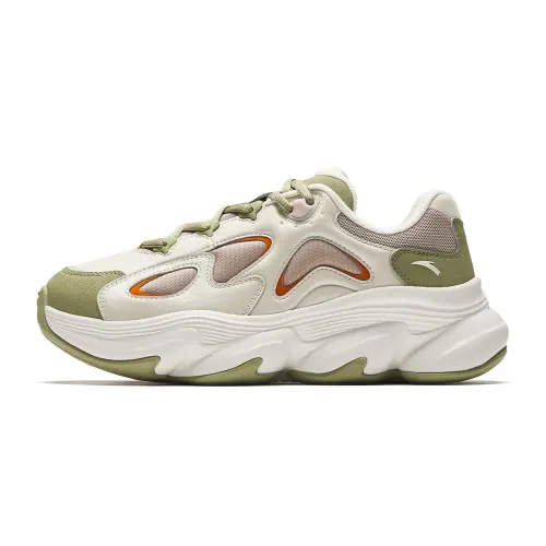 Anta Meow Shoes Casual Shoes Women's Dendrobium Green/Coarse Heather Gray/Nude Khaki