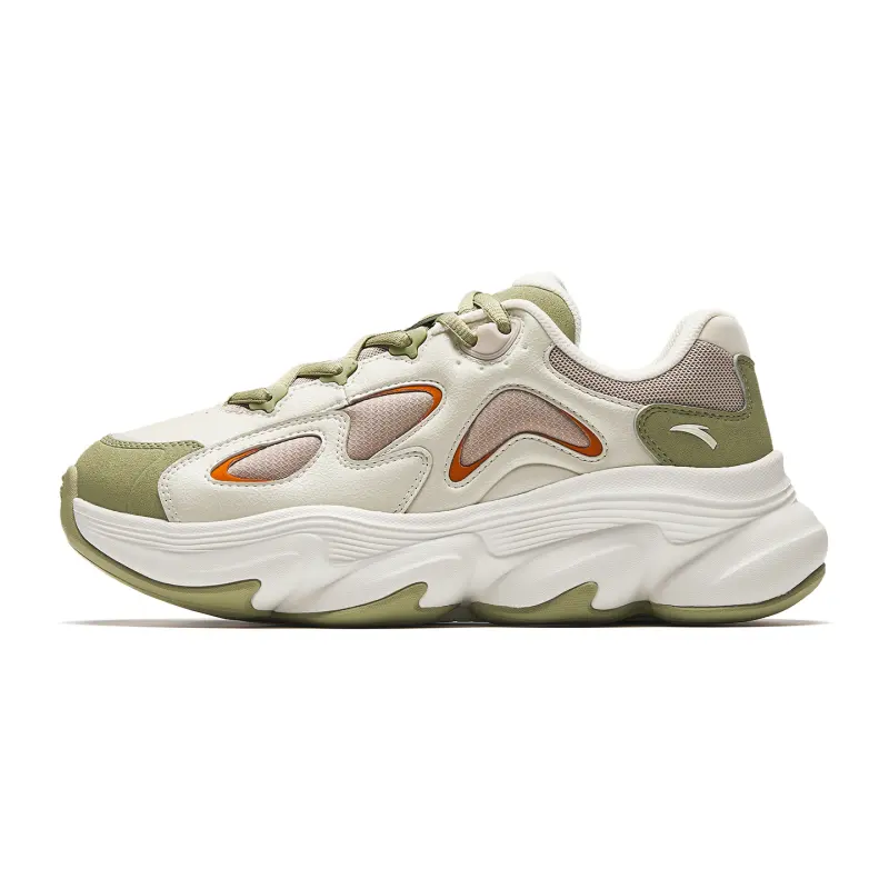 Anta Meow Shoes Casual Shoes Women's Dendrobium Green/Coarse Heather Gray/Nude Khaki