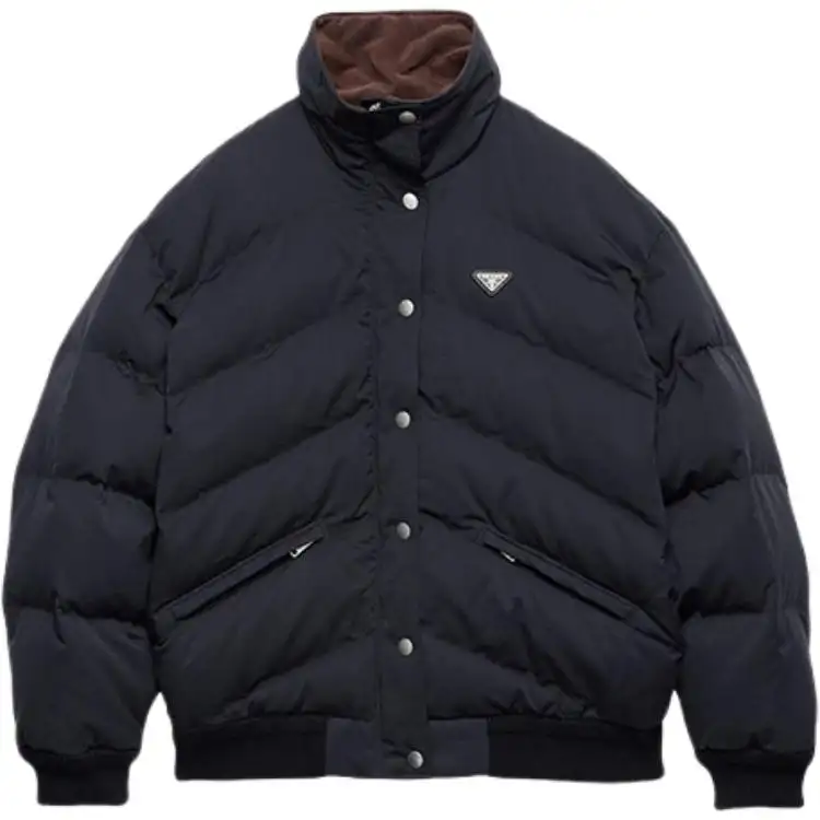 PRADA Triangle Logo Button Up Jacket