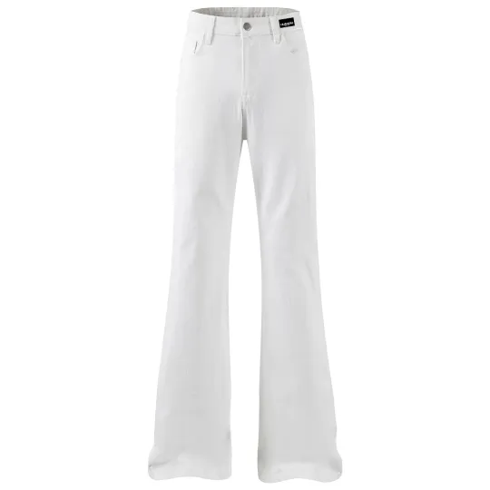 HUANQIU Jeans Unisex Moderate Wide Leg Pants