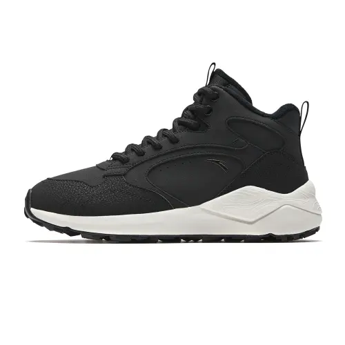 Anta Pedal Island Textile, Synthetic Leather Upper, Fleece Lined Lining, Winter Thermal, Trendy Fashion