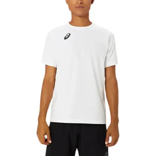 ASICS T Shirts Men's Bright White Crew Neck