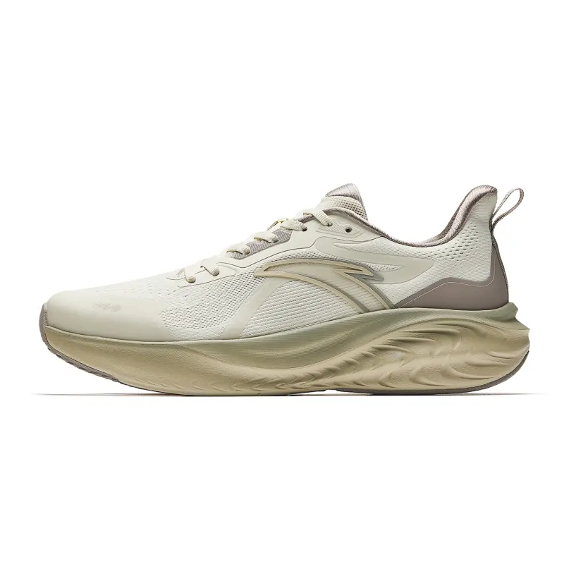 Anta Fabric Low top Running Shoes Men's Coarse Heather Gray/Pine Smoke Gray