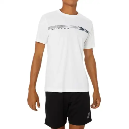 ASICS T Shirts Men's Bright White Crew Neck