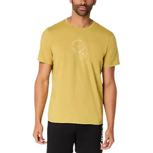 ASICS T Shirts Men's Lemongrass Crew Neck