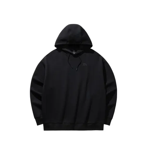 ANTA Sweatshirts Unisex Basic Black 2 Hooded Moderate