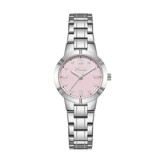 FILA ELEGANT Wrist Watches Quartz Movement Steel Strap Beige Watch Dial Women's Watch Love At First Sight Romantic Box