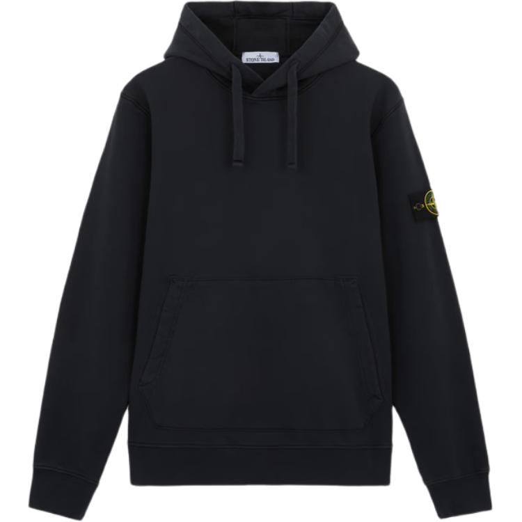Мужское худи STONE ISLAND (черное)