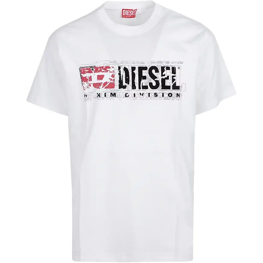 DIESEL Logo Printed Crewneck T Shirt