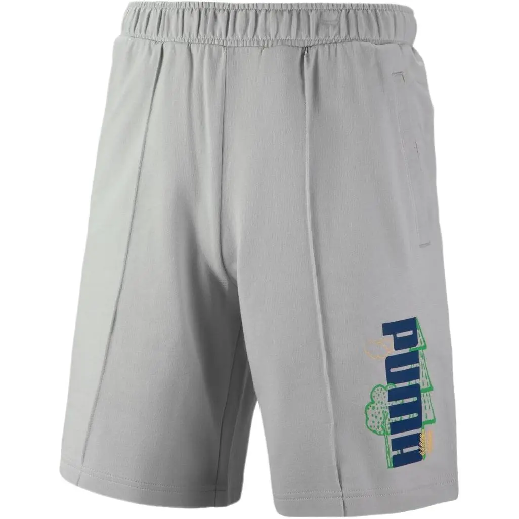 PUMA Casual Shorts Men's Gray Thin