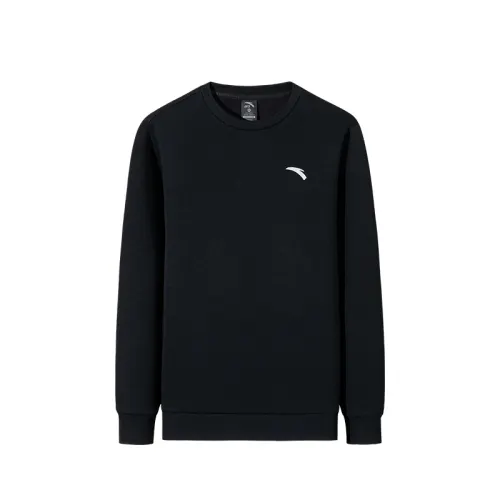 Anta Variety Training Collection Small Logo Fleece Lined Thermal, Loose Fit Fitness Training, Fashion Trend Versatile