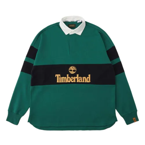 Timberland Polo Shirts Unisex Green Polo Collar Moderate