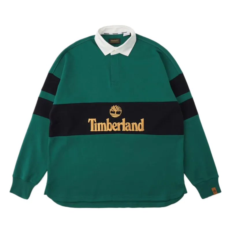 Timberland Polo Shirts Unisex Green Polo Collar Moderate