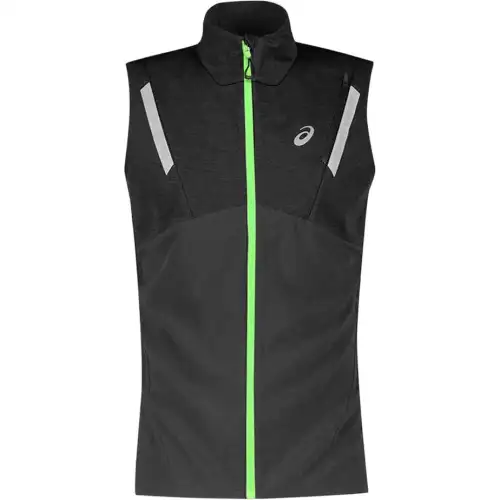 ASICS Vests Men's Black Stand Collar Other