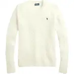 Polo Ralph Lauren Long-sleeve with a round collar, beige sweater, with your logo imprint, with embroidery