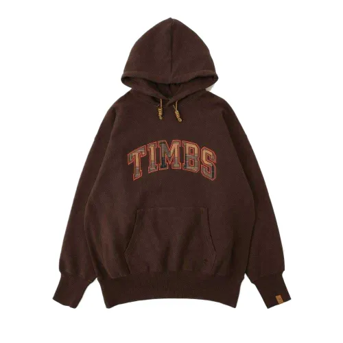 Timberland Sweatshirts Unisex Brown Hooded Moderate
