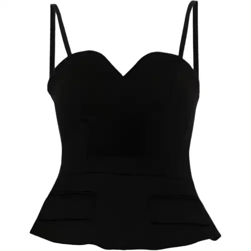 Karl Lagerfeld / Karl Lagerfeld Jeans flared-hem corset top