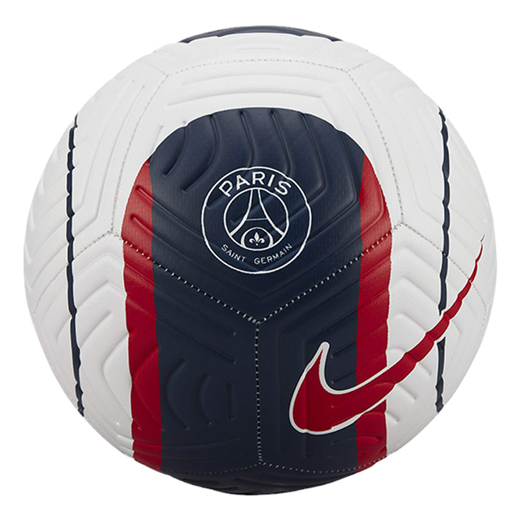 Nike Size 5 Ball Machine Stitched Ball Rubber White Blue Soccer Ball Unisex