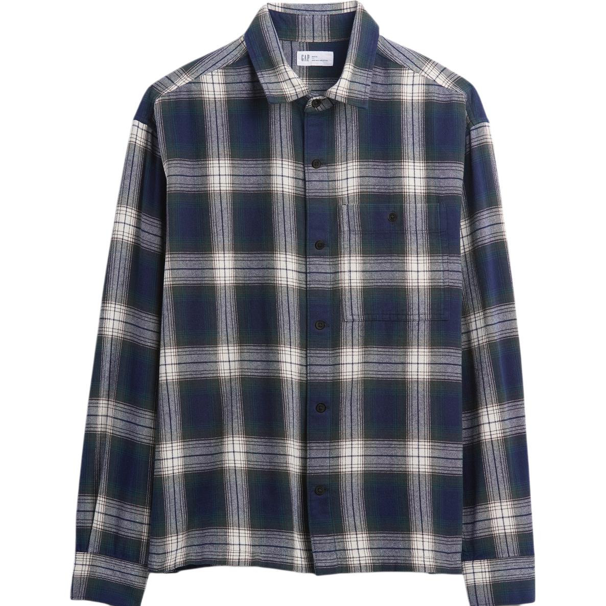 Мужская рубашка GAP фланелевая (в клетку)