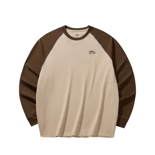 Anta T Shirt Men's Earth Plain Gray/Turtle Shell Brown