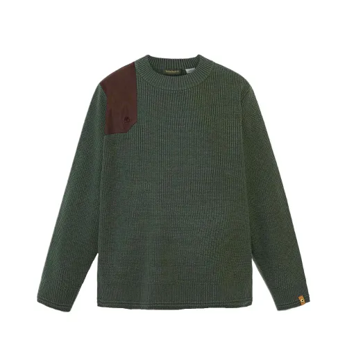 Timberland Sweaters Men's Green Crew Neck Moderate
