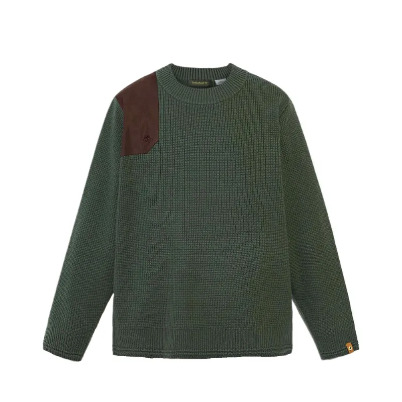 Timberland Sweaters Men's Green Crew Neck Moderate