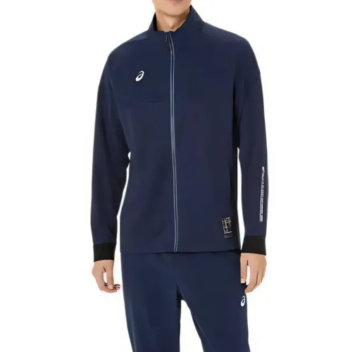 ASICS Jackets Men's Midnight Stand Collar Moderate Other