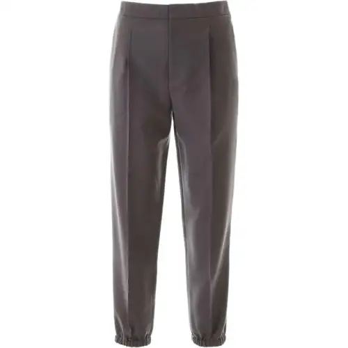 DIOR Casual Pants Men's Gray Moderate Cuffed Pants