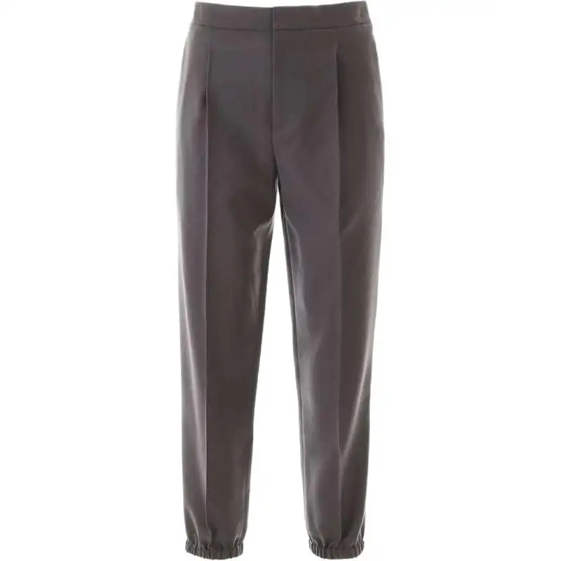 DIOR Casual Pants Men's Gray Moderate Cuffed Pants