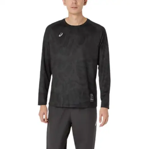 ASICS T Shirts Men's Black Crew Neck