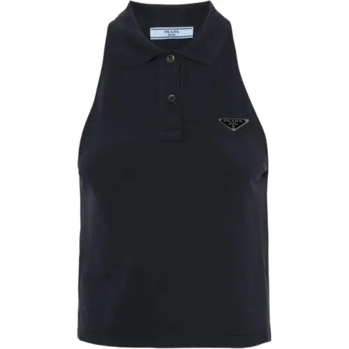 PRADA SS24 Tank Top Women's Marine Blue