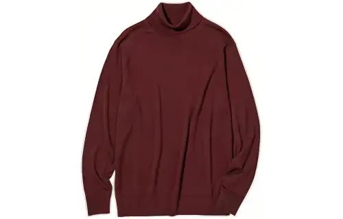 UNIQLO Sweaters Men's Burgundy Turtleneck Moderate Other