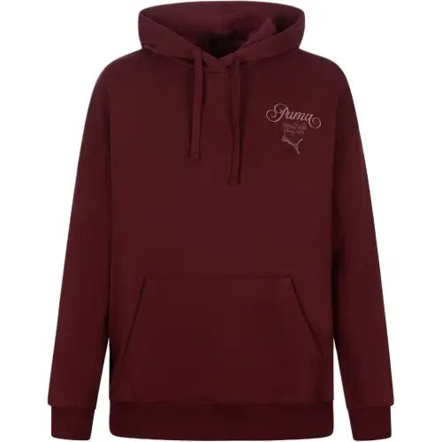 PUMA Sweatshirts Women's Red Hooded Moderate