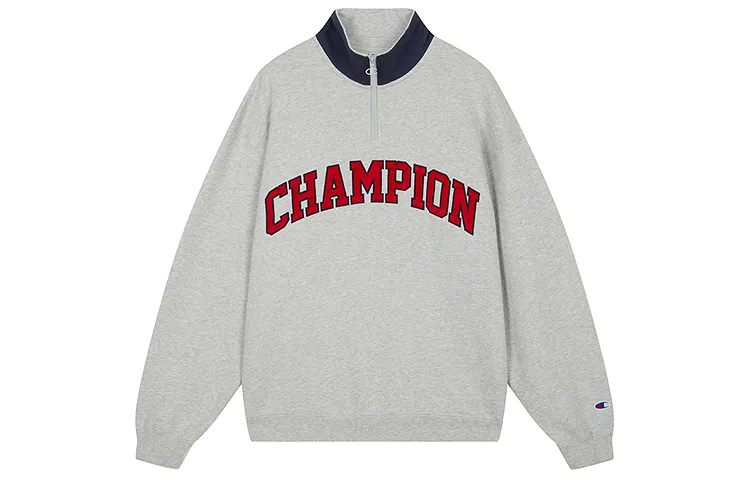 Champion Sweatshirts Unisex Stand Collar Moderate Regular