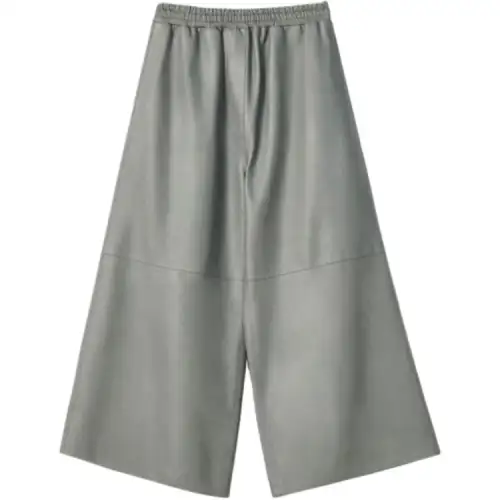 LOEWE Casual Pants Women's Gray Moderate Straight Fit Pants