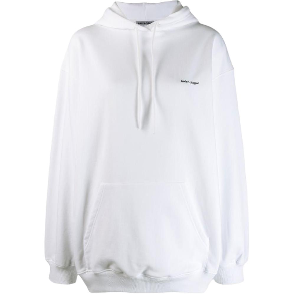 Женское худи Balenciaga Logo (белое)