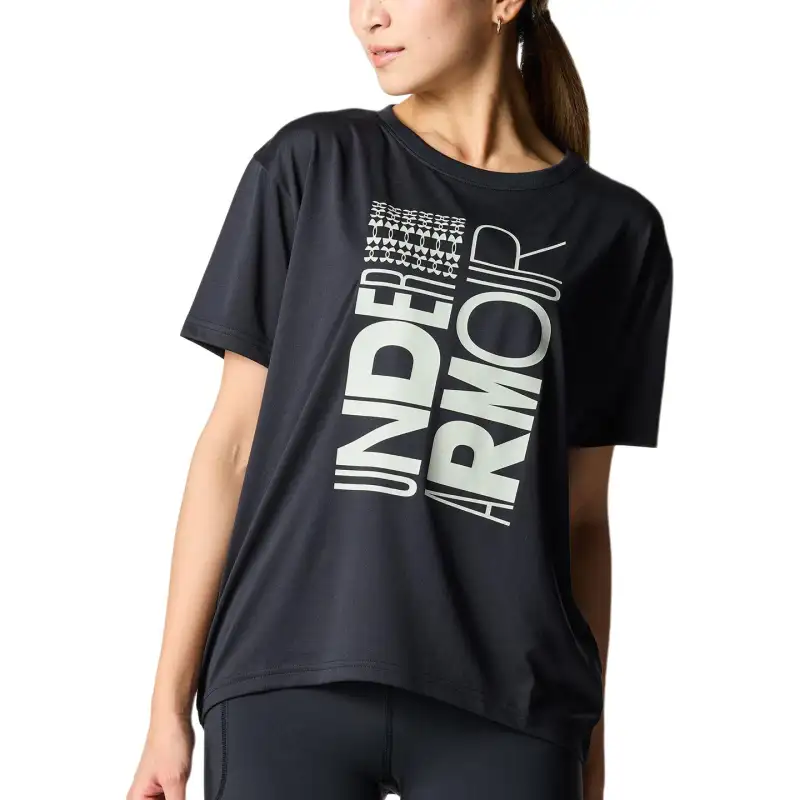 Under Armour Tech Drop Shoulder Sleeve T Shirt Women's Black