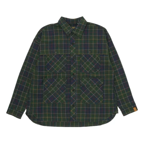 Timberland Shirts Unisex Green Pointed Collar Moderate