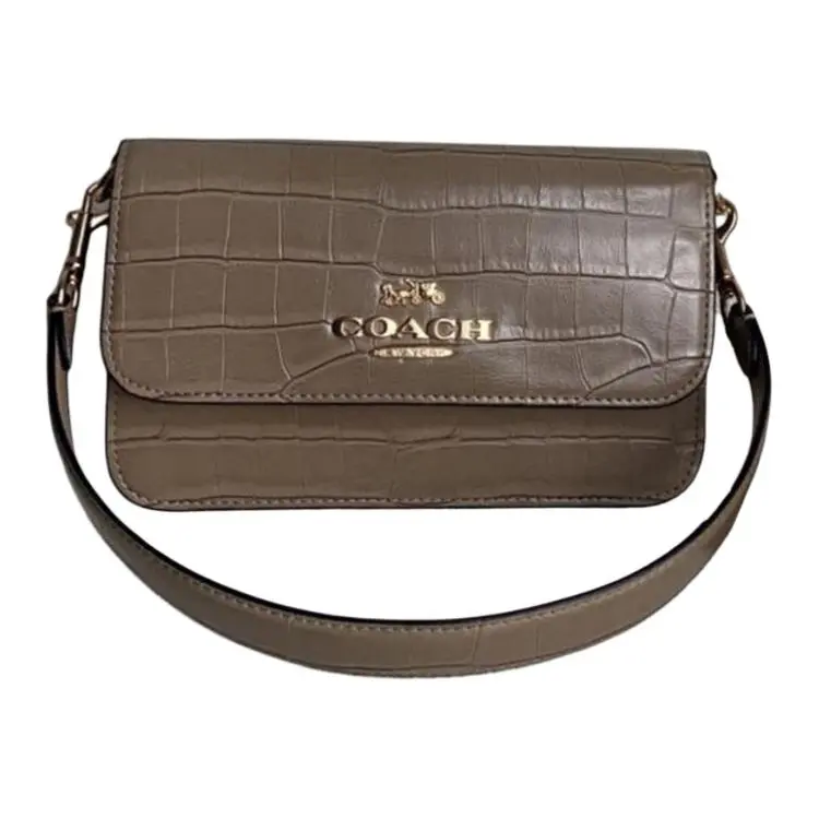 COACH Brynn Cow Leather Crossbody Bag, Shoulder Bag Medium Women's Brown