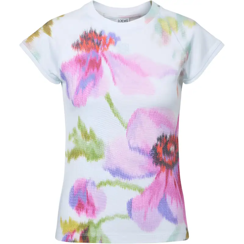 Loewe Floral Printed Crewneck T-Shirt