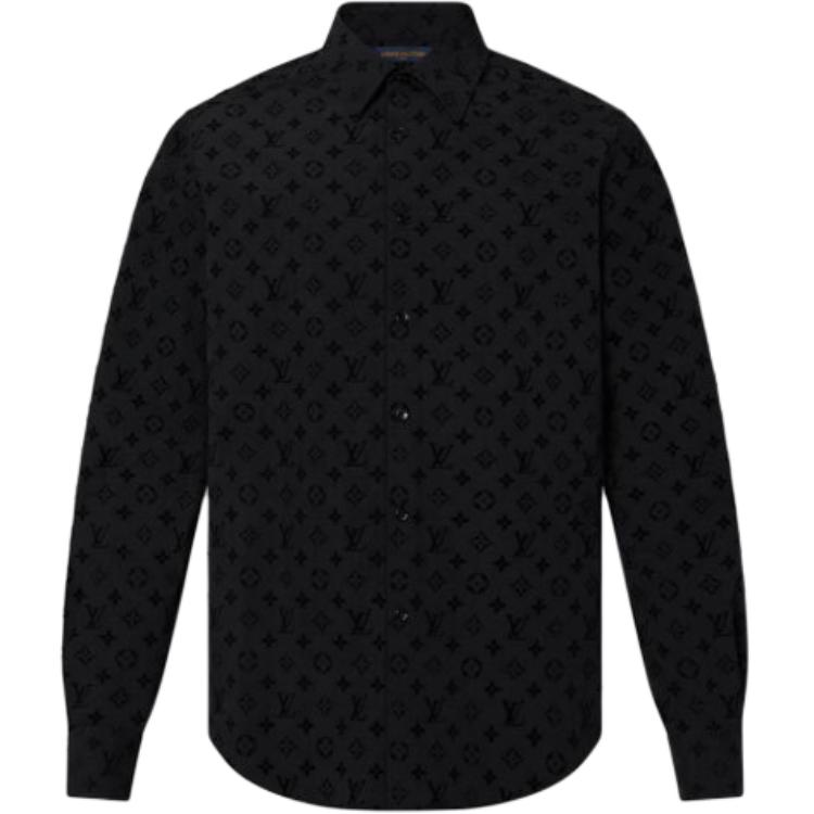 LOUIS VUITTON Flocked Monogram Classic Shirt