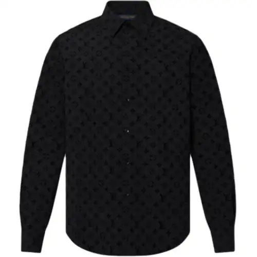 LOUIS VUITTON Flocked Monogram Classic Shirt