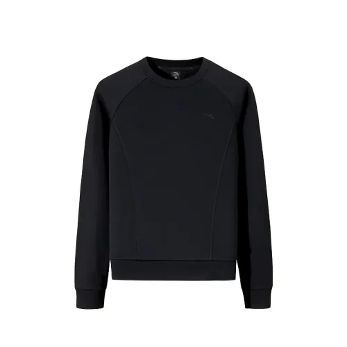 ANTA Sweatshirts Women's Basic Black 3 Crew Neck Moderate Regular