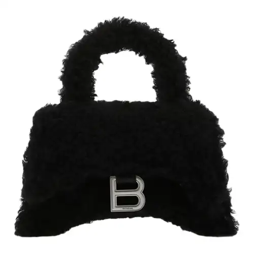 Balenciaga Acrylic Polyester Handbag Regular Women's Black