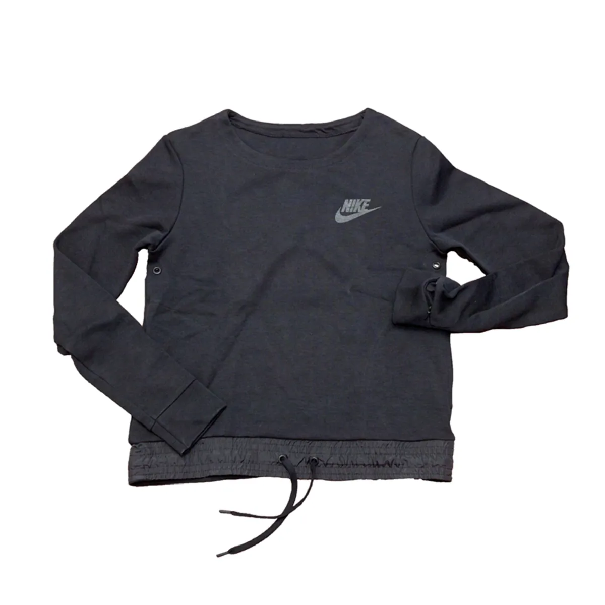 Nike Sweatshirts Women's Black Crew Neck Moderate