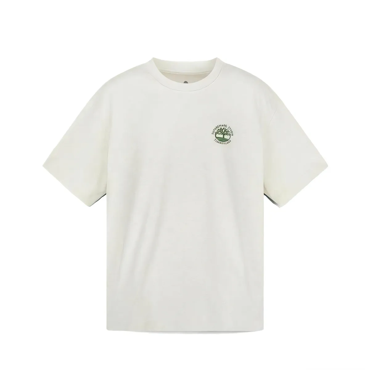 Timberland T-Shirts Unisex White Crew Neck Moderate Straight Fit