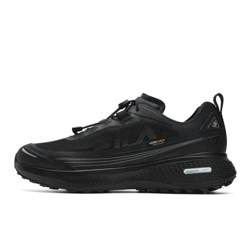 FILA NUVOLE Cushioning Abrasion Resistant Breathable Lightweight Low top Outdoor Shoes Men's Galloping Horse Black