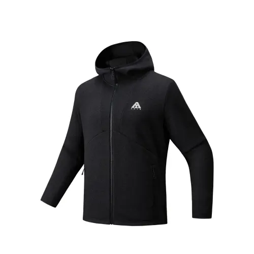 ANTA Jackets Men's Basic Black Heather Gray 2 Hooded Moderate Other
